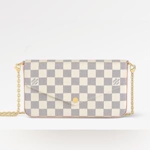 Louis Vuitton Felicie Pochette in Damier Azur